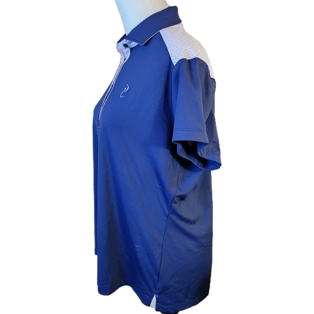 Fairway & Greene Golf Performance Polo Womens XL Blue Tennis Pickleball Shirt - Picture 3 of 16